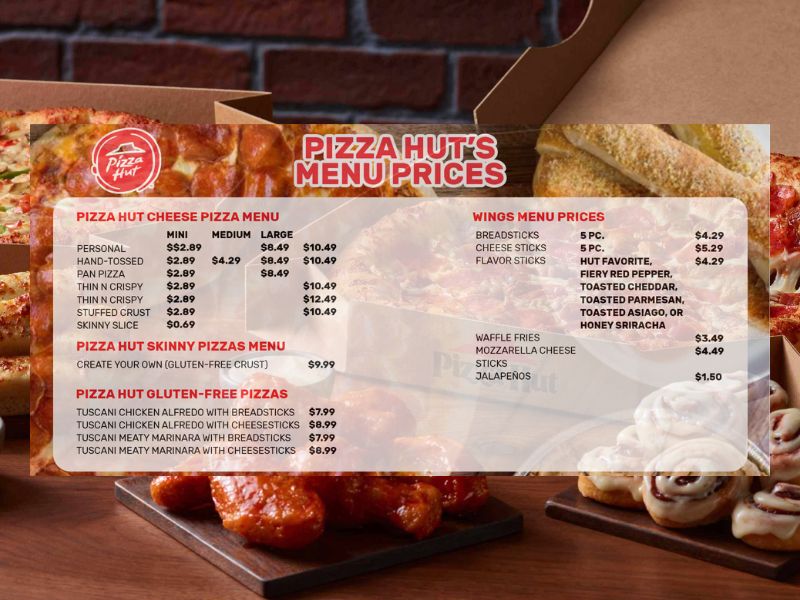 Pizza Hut Menu With Prices 2021